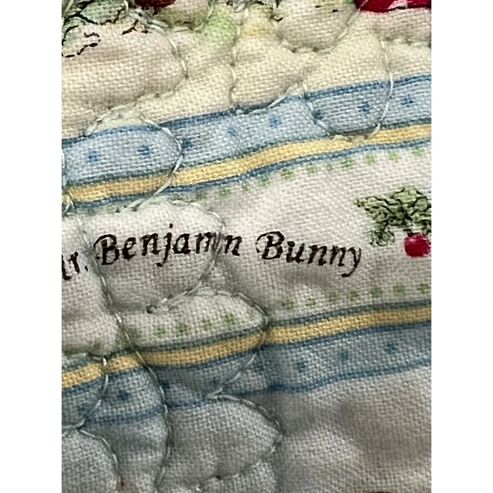Beatrix Potter Peter Rabbit Baby Quilt 42x36 Pastel Patchwork Nursery